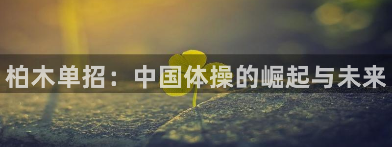 柏木单招：中国体操的崛起与未来