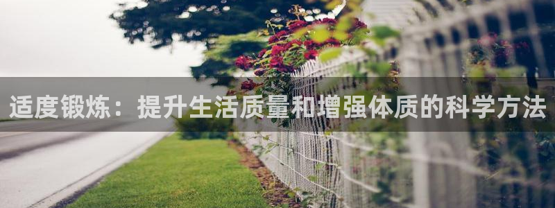 适度锻炼：提升生活质量和增强体质的科学方法